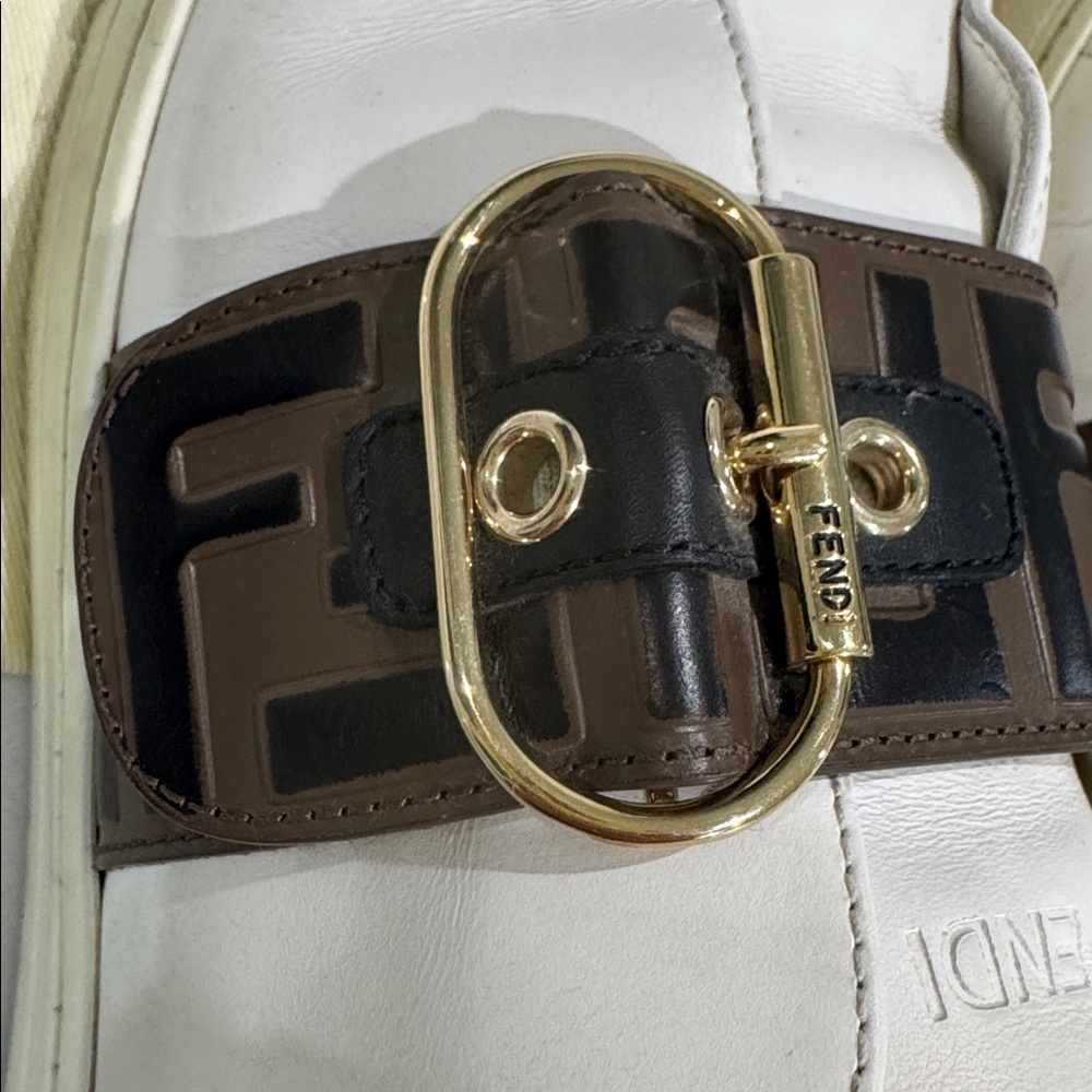 Fendi FF Logo Buckle Women's Sneakers - Picture 8 of 8